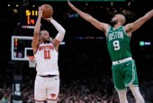 nba半决赛今日最新战报尼克斯121-113击败凯尔特人 塔图姆42分布伦森39分12助