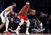 NBA常规赛巴特勒30+10+5 恩比德11+8+5 乔治18+6+5 热火击退76人