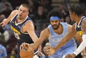 NBA常规赛米切尔28+6 约基奇27+20+11 骑士4人20+击退掘金取3连胜